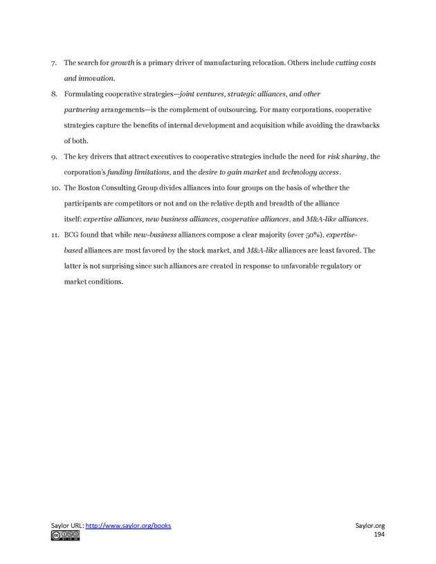 Fundamentals of Global Strategy - Page 194